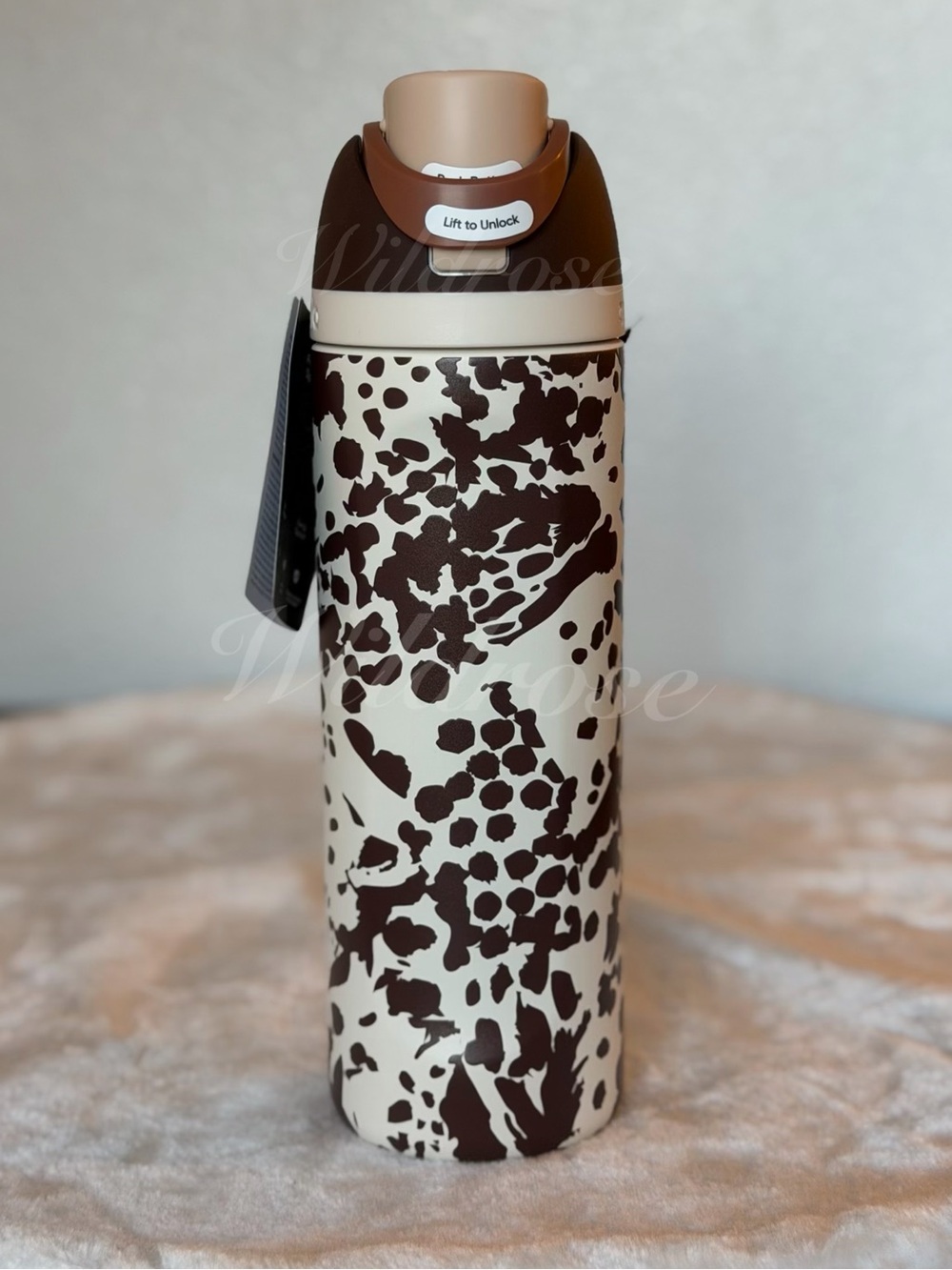 PRICE IS FIRM! OWALA COW PRINT COWGIRL CORE BROWN WHITE 24oz Freesip NWT